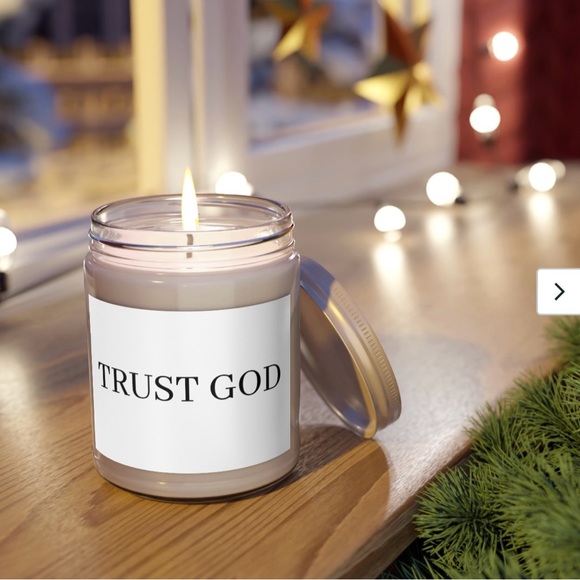TRUST GOD CANDLE - Picture 1 of 2